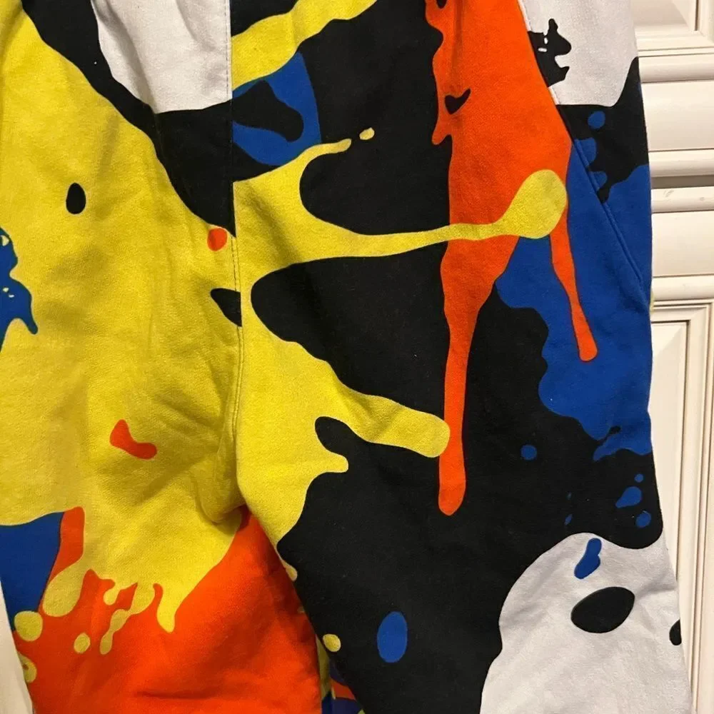 Nike Basketball Splatter Pack graphic shorts in black/multi L